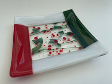 Christmas Pieces of Holly - 7" square Baton Rouge Plate