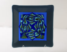 Blue Rose - 8" Square Decorative Dish