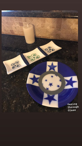 Blue Star Serving Plate