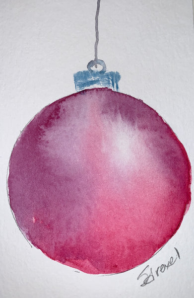 Free Art For All - Handmade Christmas Cards in Watercolor