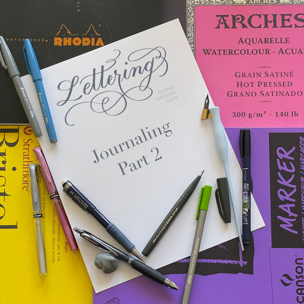 Journal Lettering Poster Free Art For All - Lettering - Journaling part 2 – Gazing Through Glass