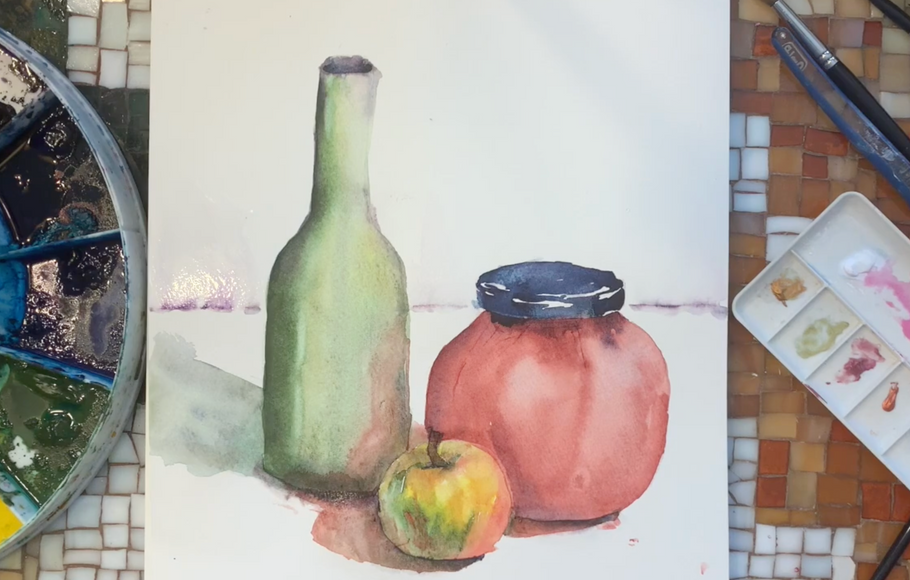 Free Art For All - Still Life in Watercolor