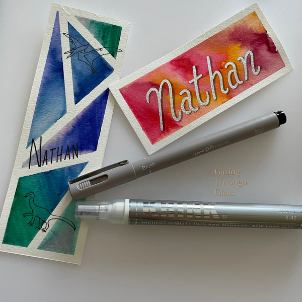 Easy Watercolor Bookmark Project