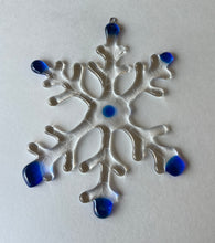 Glass Snowflake Ornament, large