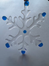 Glass Snowflake Ornament, large