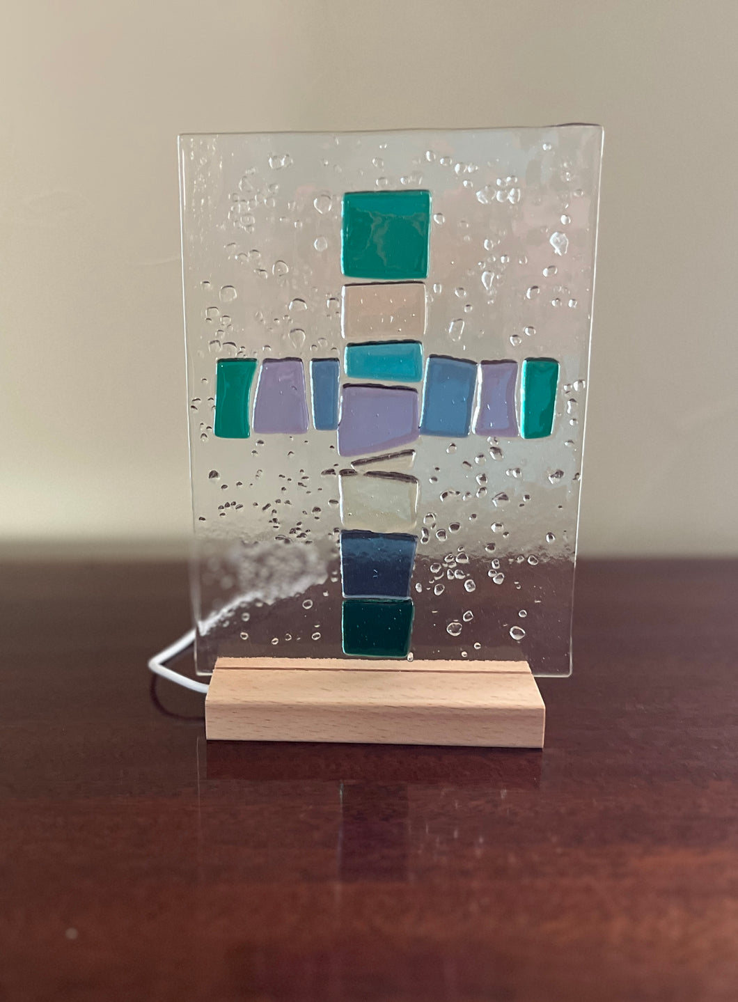 Glass Mosaic Cross Panel