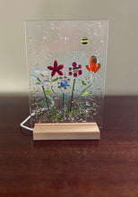 Flower Garden Glass Panel