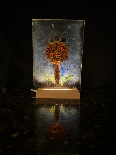 Pumpkin on a Post LED light panel