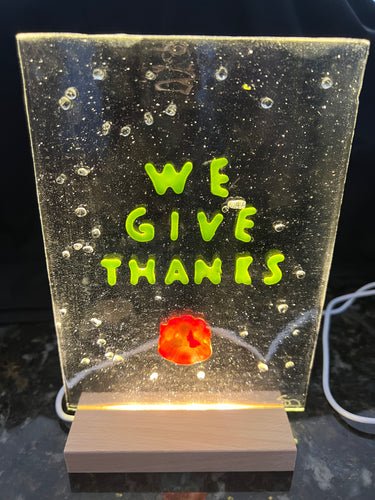 We Give Thanks with a Turkey LED Nightlight