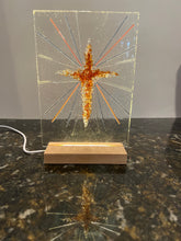 Jesuit Cross Panel with LED Light Stand