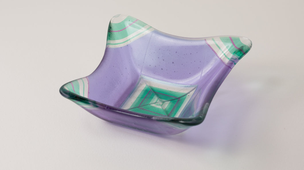 Lavender & Emerald Chip Bowl - 6