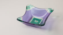 Lavender & Emerald Chip Bowl - 6"x6"x3"