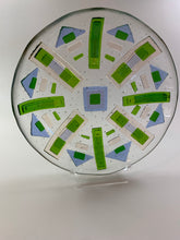 Geometric stacks of glass  in a bowl