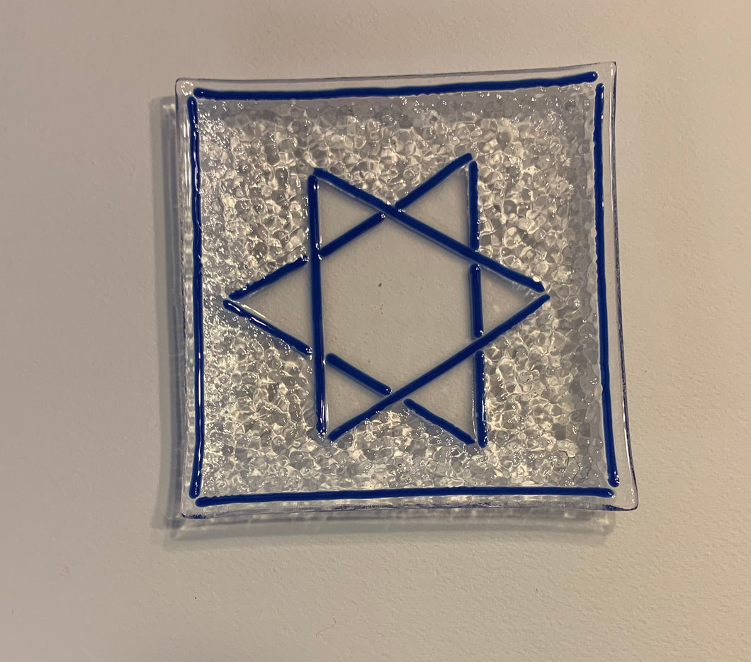 Star of David Sushi with a Blue Border