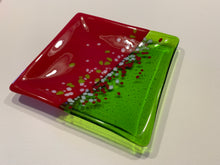 Red and Green Christmas Plate
