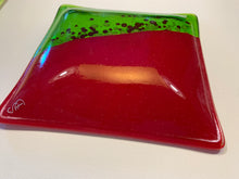 Red and Green Christmas Plate