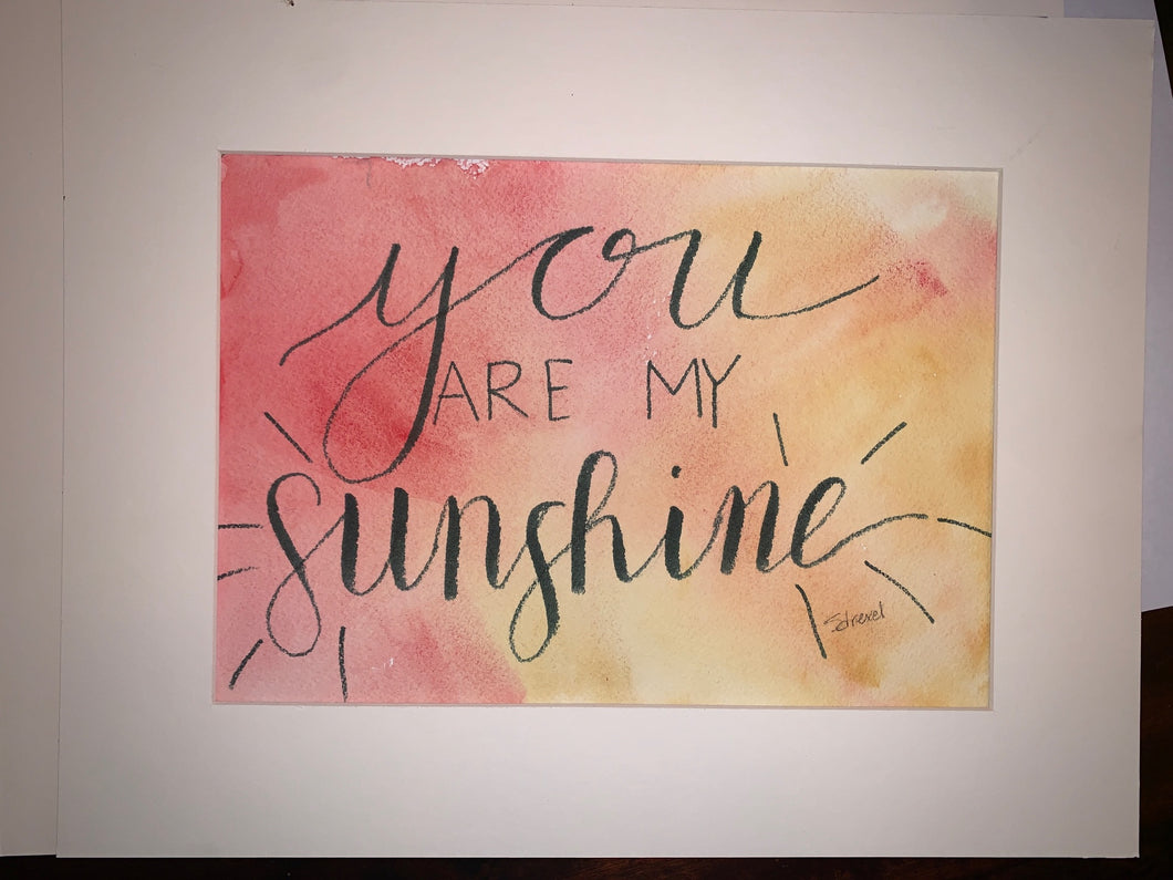 You Are My Sunshine, Ready for Frame