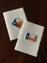 Fused Glass Texas Flag Keepsake on a 5" x 7" Blank Card