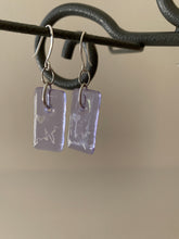 1" painted transparent earrings - Various designs/colors