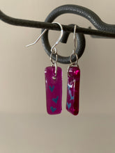 1" painted transparent earrings - Various designs/colors