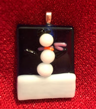 Snowman necklace pendant